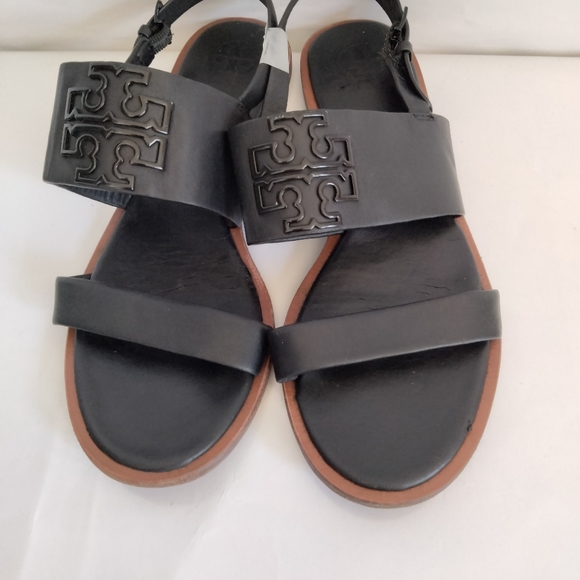 Tory Burch Black Melinda Sandals size 7.5 - Picture 1 of 14